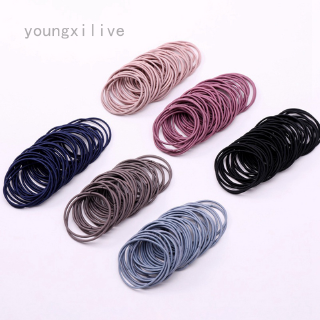 Set 50 Dây Buộc Tóc Đơn Giản Xinh Xắn Cho Nữ