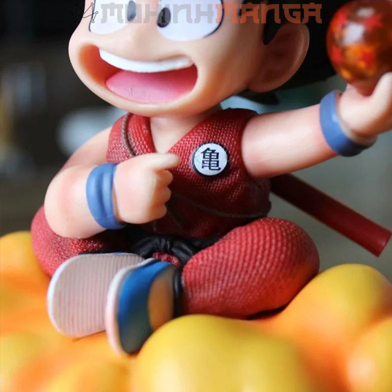 [CÓ QUÀ TẶNG] Mô hình figure Bảy Viên Ngọc Rồng Dragon Ball Son Goku cưỡi mây đồ chơi khỉ con trang trí 18cm