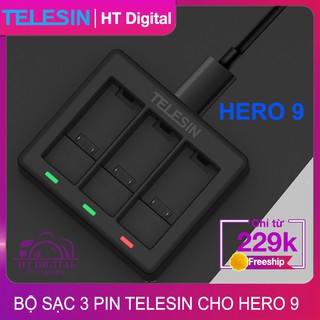 Mua Bộ Dock Sạc 3 Pin Telesin GoPro Hero 9 (Chính hãng)