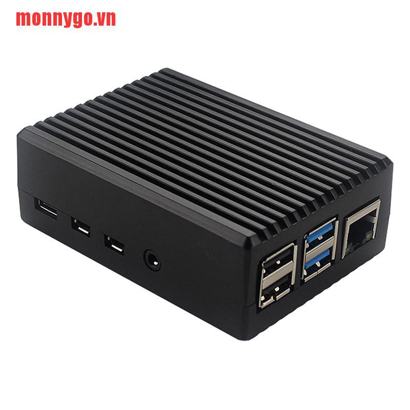 [monnygo]For GeeekPi Raspberry Pi 4 CNC Aluminum Case with Fan Heatsinks fo