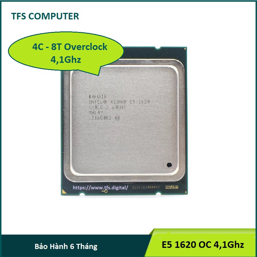 Intel Xeon E5 1620v1 4,1Ghz ~ i7 thế hệ 3,4x