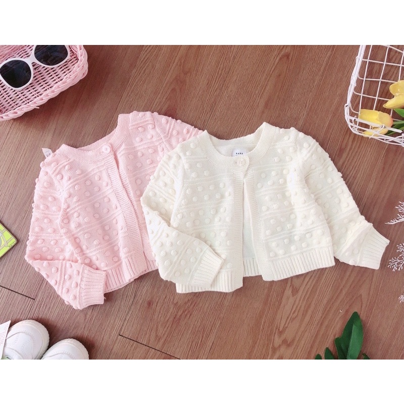 Áo cadigan bé gái nhí baby Gap