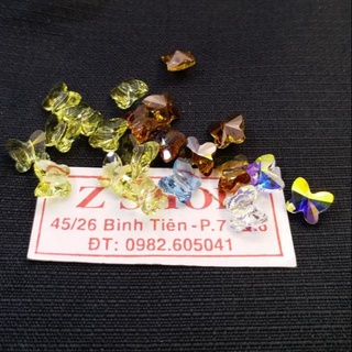 1 viên hình Bướm 8ly pha lê Áo cao cấp - nhiều màu