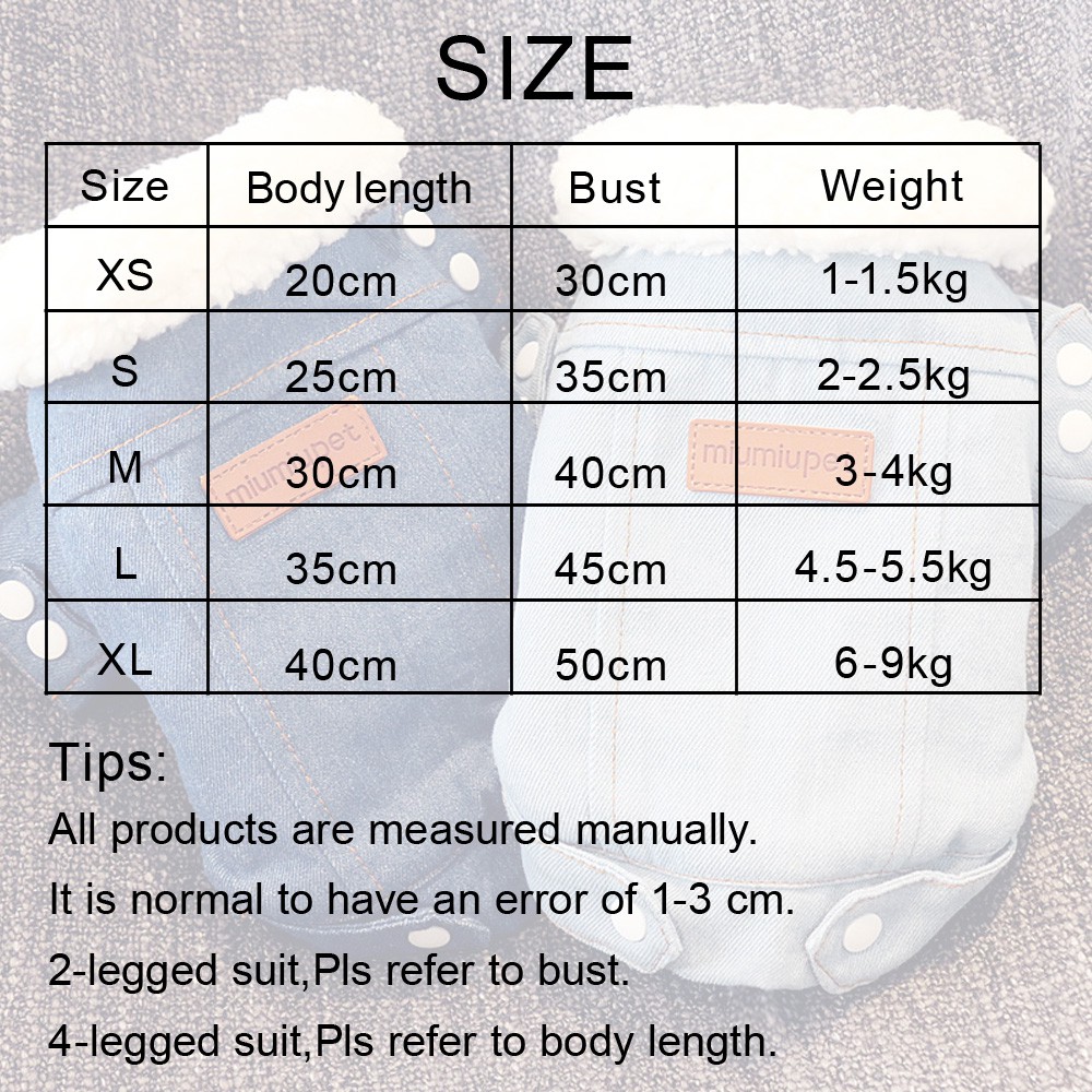 Áo khoác denim thiết kế thời trang cho thú cưng a2905