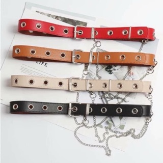 Nịt quần nữ dây xích cá tính