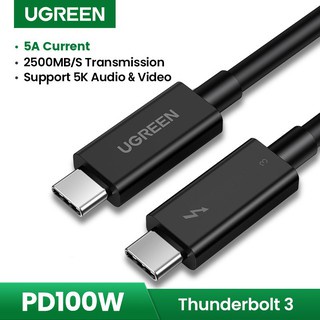 Dây Cáp Thunderbolt 3 Ugreen 80324 40113 US506 US341 Chính Hãng ( PD100W 40Gbps-USB Type C-GEN 3 )