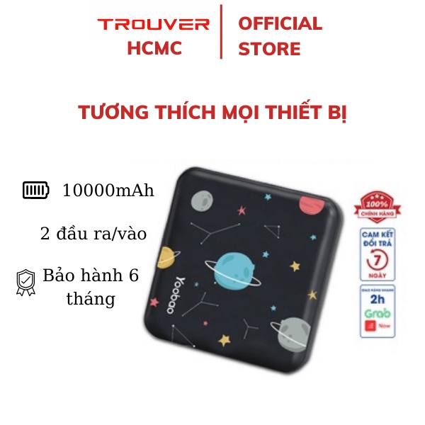 Pin Sạc Dự Phòng M4 Mini 10000mAh, LC6 Pro 20000mah công nghệ sạc nhanh 3.0, Siêu nhẹ, sạc iPhone, iPad Hàng Chính Hãng