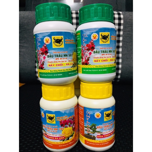 Combo 2 sản phẩm phân bón lá Đầu Trâu 501 + 701