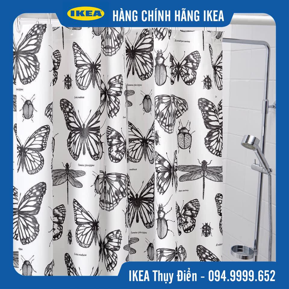 Rèm phòng tắm hình bướm IKEA