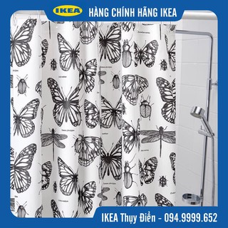 Rèm phòng tắm hình bướm IKEA
