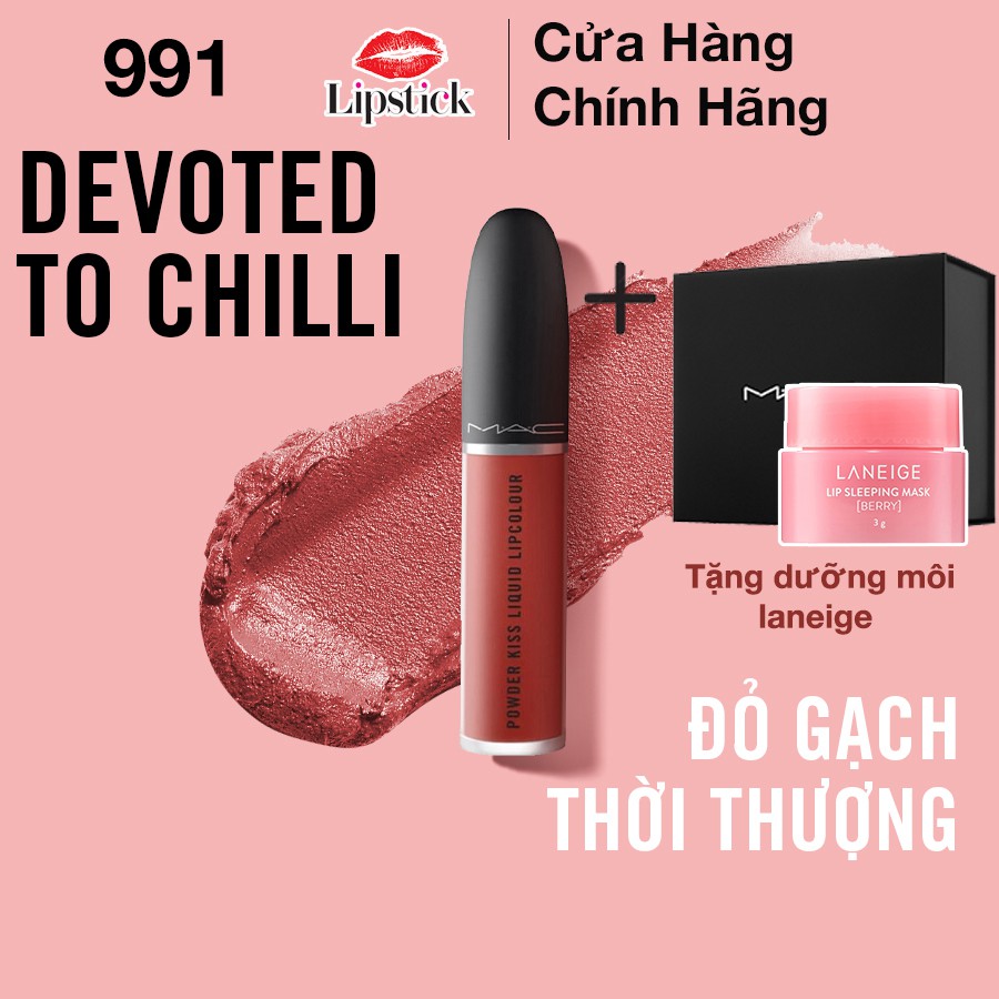Son MAC chính hãng powder kiss liquid lipcolour , son kem lì lâu trôi Lipstick 5ml