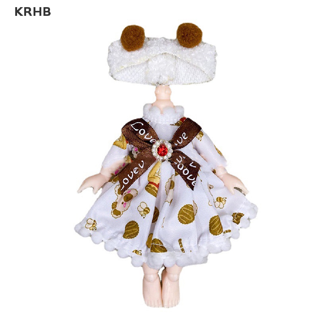 Bộ Đồng Phục Thời Trang Cho Búp Bê 16-17cm Ob11 1 / 8 Bjd Mới
