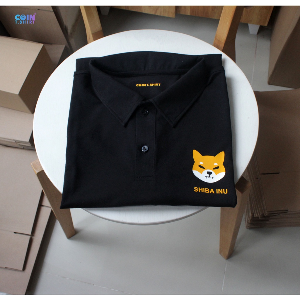 Áo Polo cao cấp Shiba Inu  cointshirt, Binance, Bitcoin