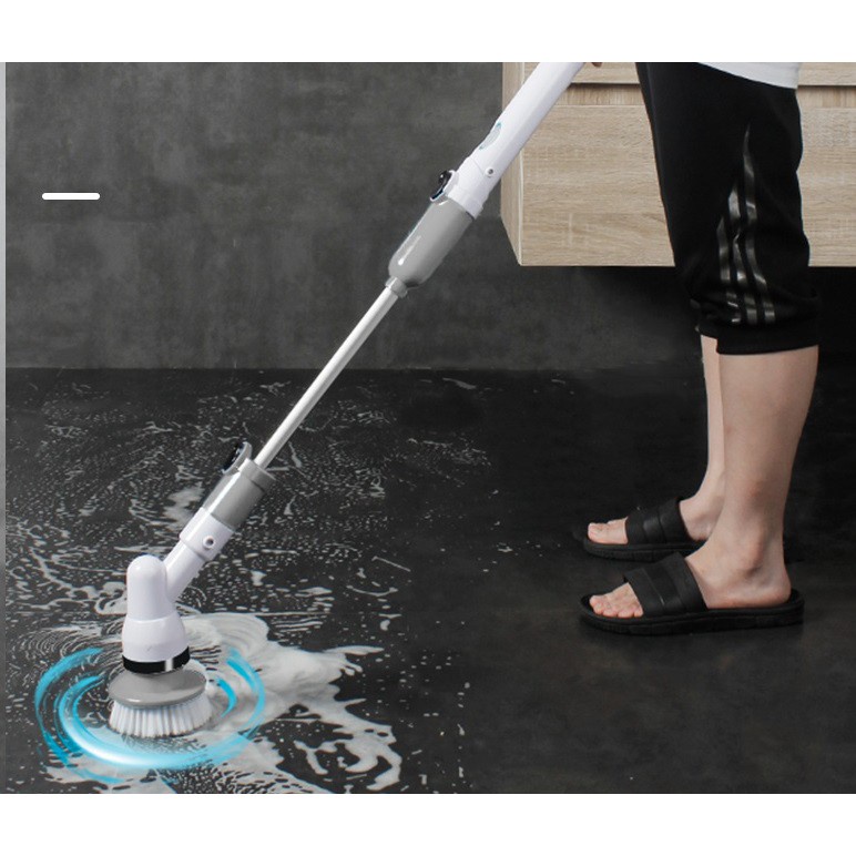 Chổi Điện Cọ Nhà Vệ Sinh Bồn Cầu Toa Loet Đa Năng Không Dây JESOPB K129, 4000 MAH- Hàng Chính Hãng