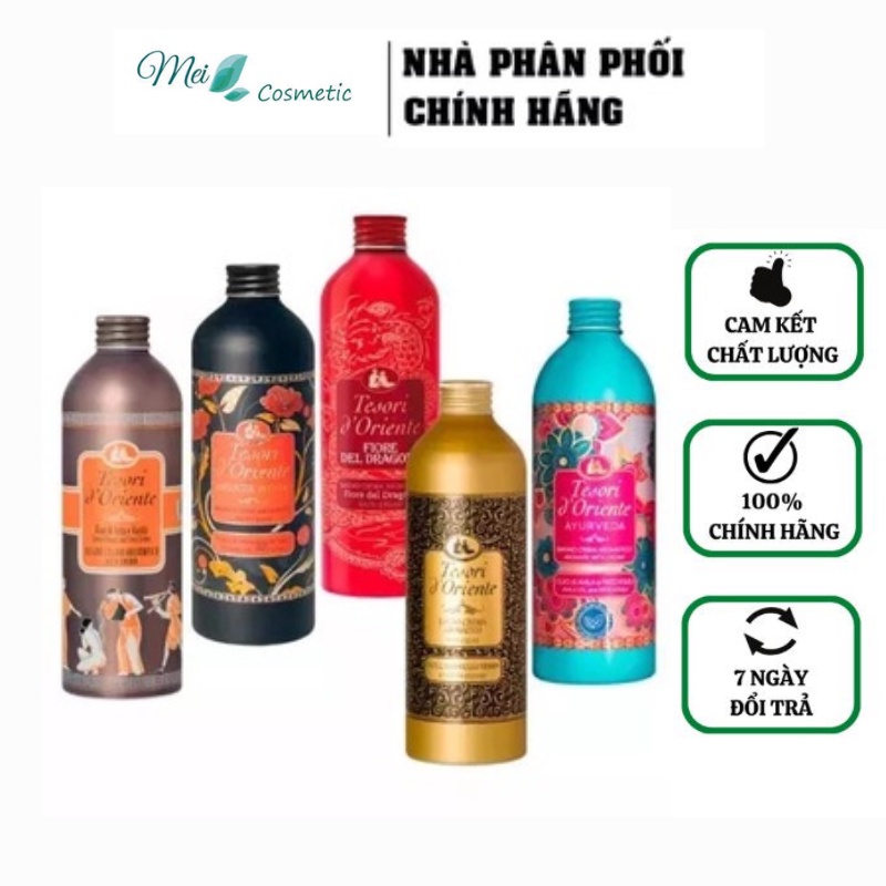 Sữa Tắm Xích Nước Hoa Ý Tesori D’Oriente Sữa tắm trắng da hương nước hoa quyến rũ 500 ml