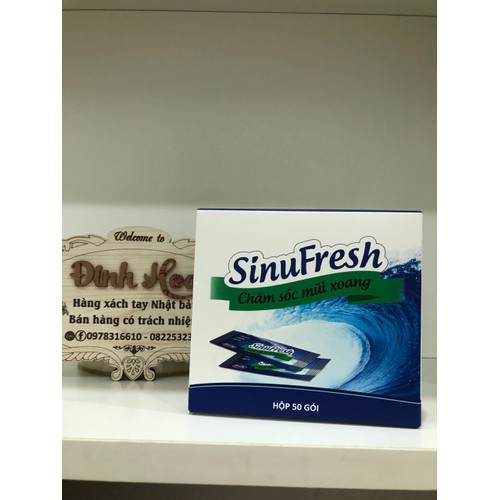 Gói muối biển Sinufresh - Muối rửa mũi xoang - Sinufresh của Cát Linh - Chính hãng 100% - Hộp 50 gói - Siêu tiết kiệm