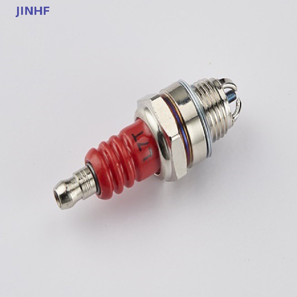 Bugi đánh lửa JINHF L7T 2 điện cực 3 mặt dành cho máy cắt xích