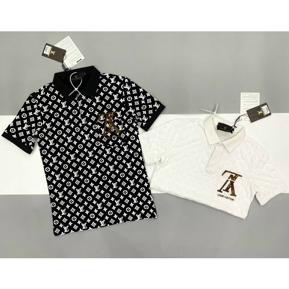Áo Thun Nam Ngắn Tay Cổ Bẻ In Logo, Chất Cotton Co giãn Bốn Chiều Mặc Mát, Form Regular Fit