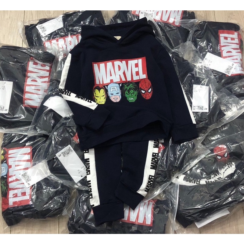 Bộ nỉ có mũ hoodie Marvel HM 10-29kg