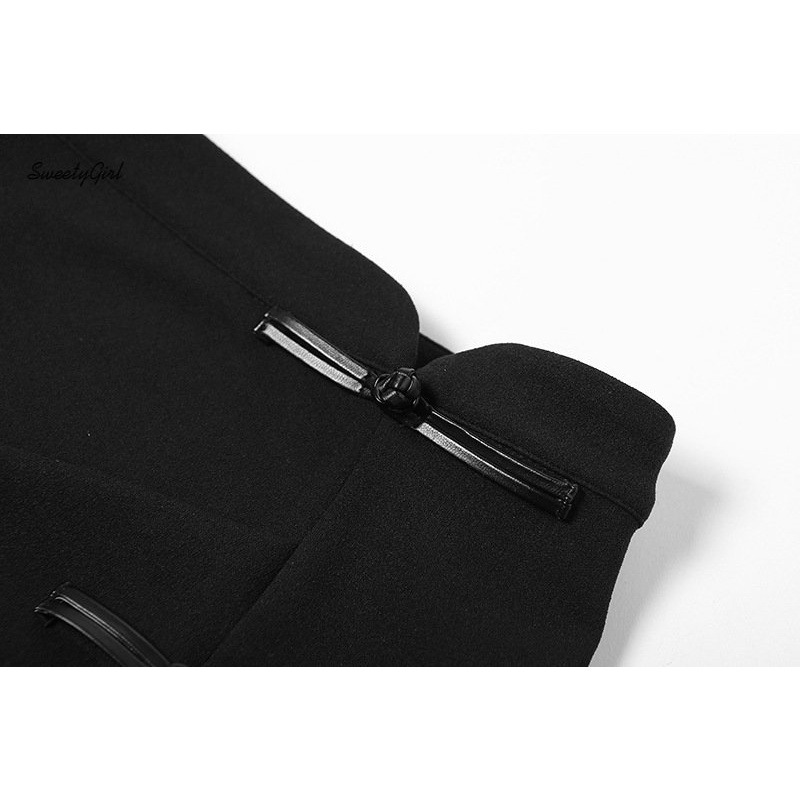 Chân Váy Maxi Lưng Cao Màu Đen Trơn Thời Trang 2022 Quyến Rũ Cho Nữ