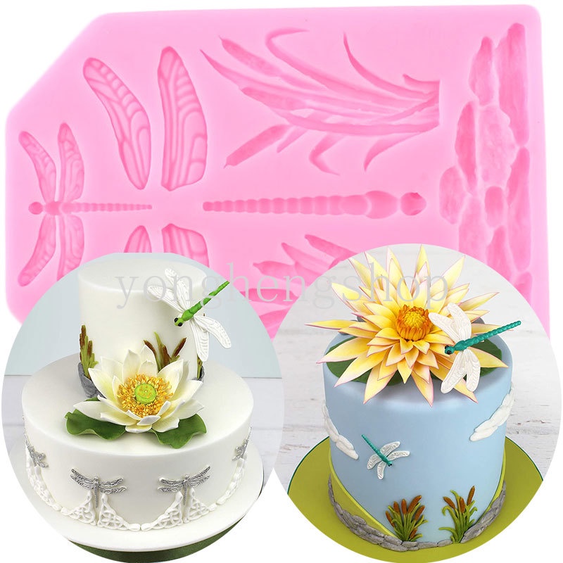 Khuôn Silicone Tạo Hình Làm Bánh Kẹo Hình Chuồn Chuồn DIY