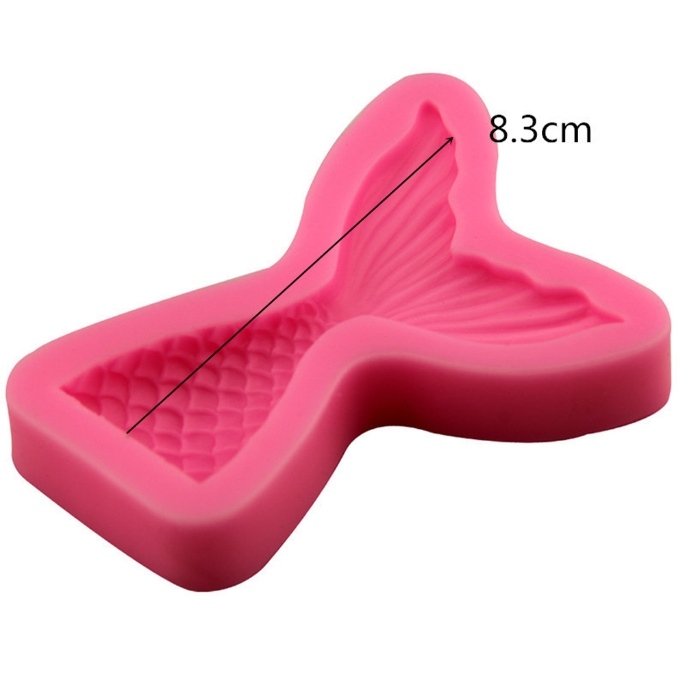 Khuôn Silicone Tạo Hình Đuôi Cá 3D Trang Trí Bánh DIY
