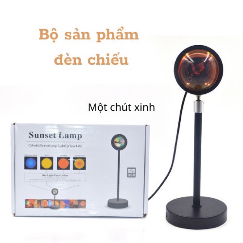 Đèn chiếu hoàng hôn cầu vồng có điều khiển 16 màu