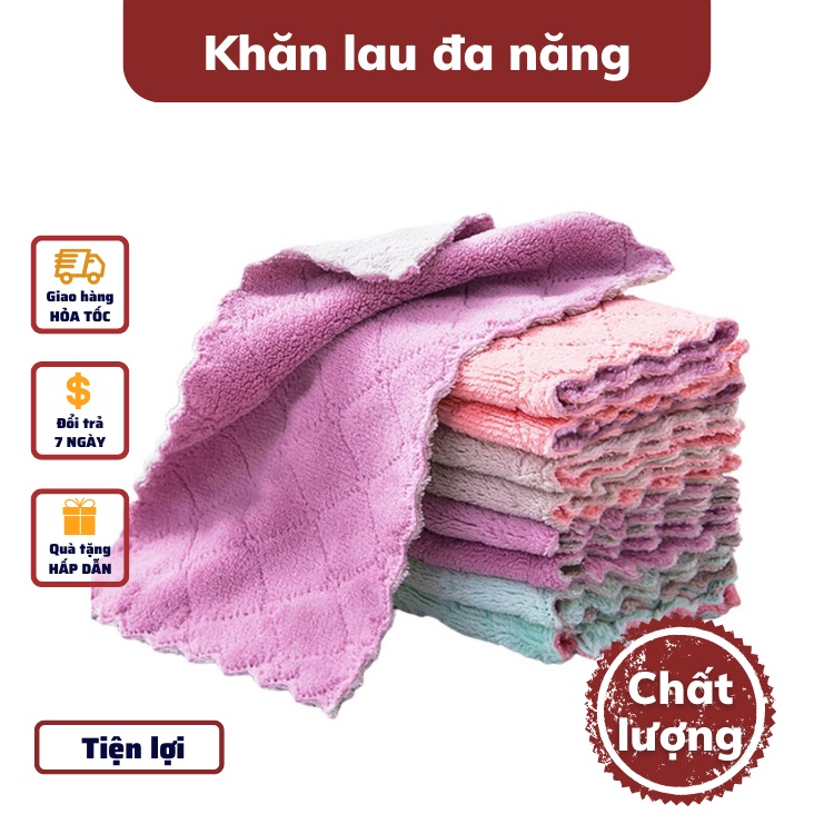 Khăn lau bếp đa năng lau tay nhà bếp siêu thấm chuyên dụng cho mọi căn bếp dễ dàng sử dụng ăn toàn cho các bà nội trợ