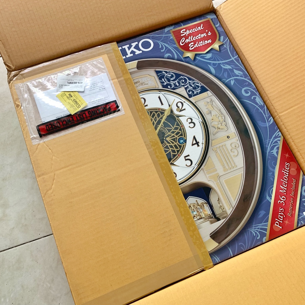 Đồng hồ treo tường Seiko Melodies in Motion Clock - Wall Clock - QXM390BRHZ