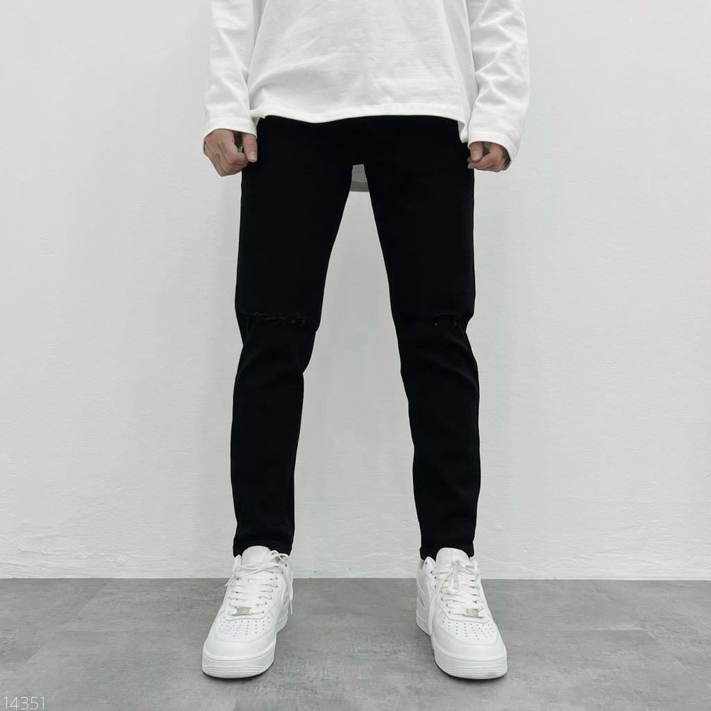 Quần Jean Đen Trơn Chất Bò Cotton Mềm Mịn Co Giãn Nhẹ Ôm Dáng Trẻ Trung