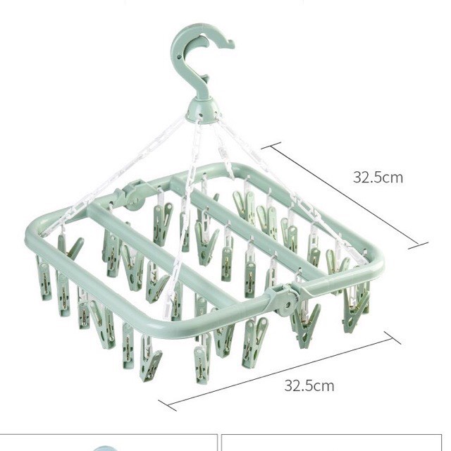 Móc chùm nhựa 32 kẹp