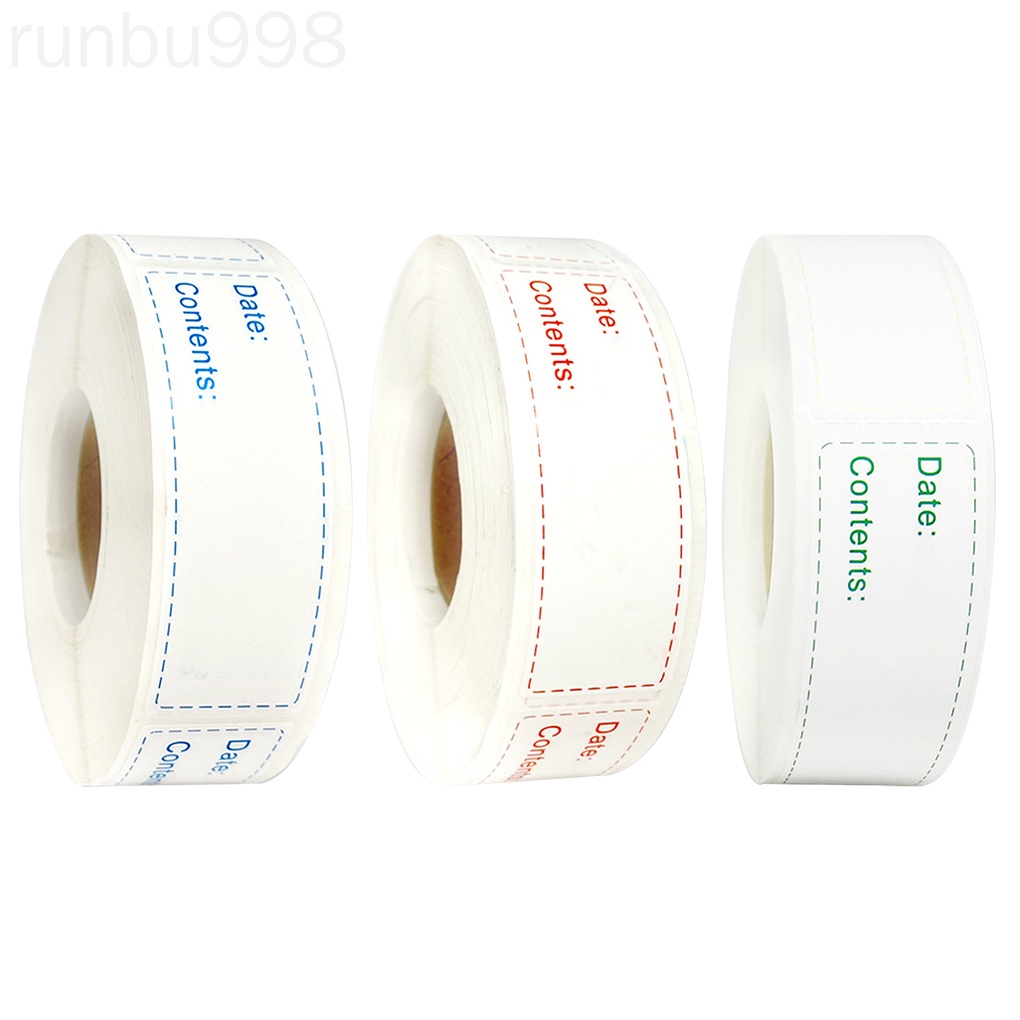 Cuộn 150 Nhãn Dán Ghi Ngày Tháng Dùng Để Bảo Quản Thực Phẩm
