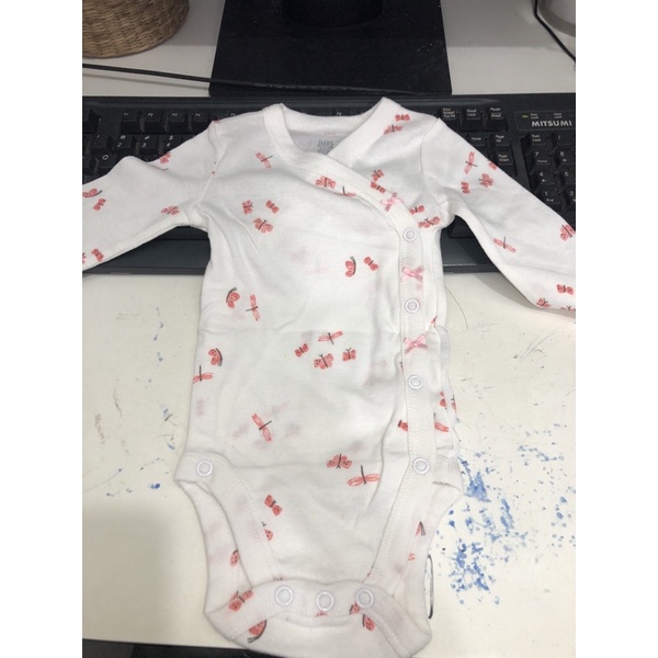 Body chip dài tay vạt chéo cho trẻ 0-24tháng, Bộ đồ liền thân, Áo liền thân, bodysuit cotton mát cho bé