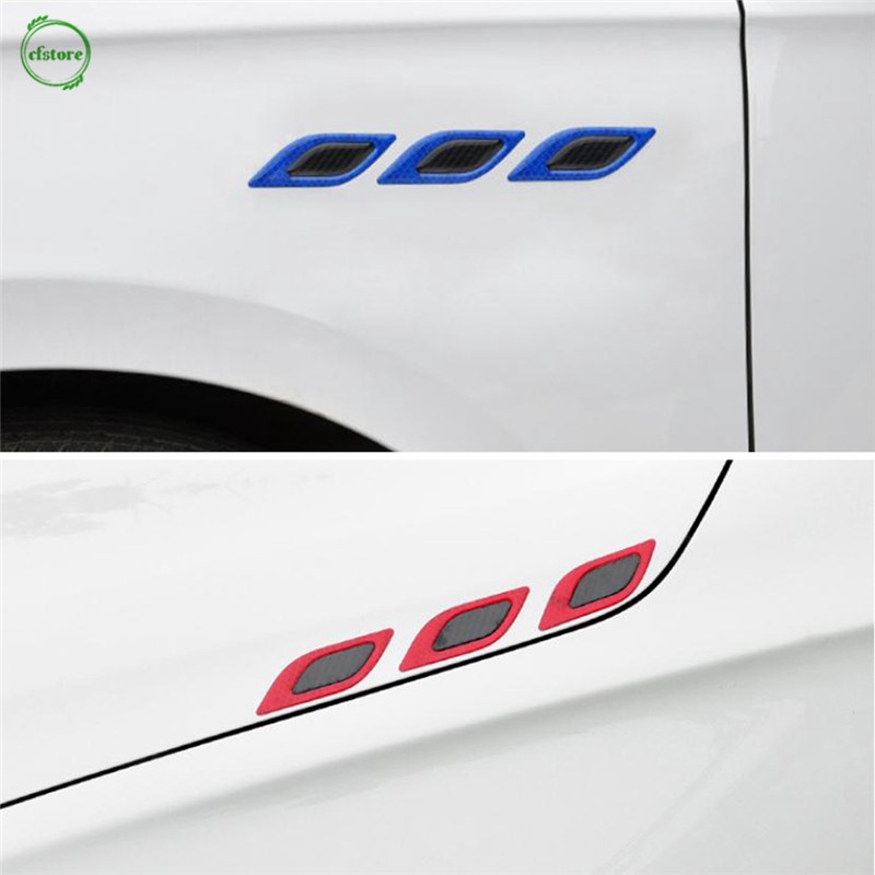 Set 6 Miếng Dán Phản Quang Chống Trầy Cho Xe Hơi