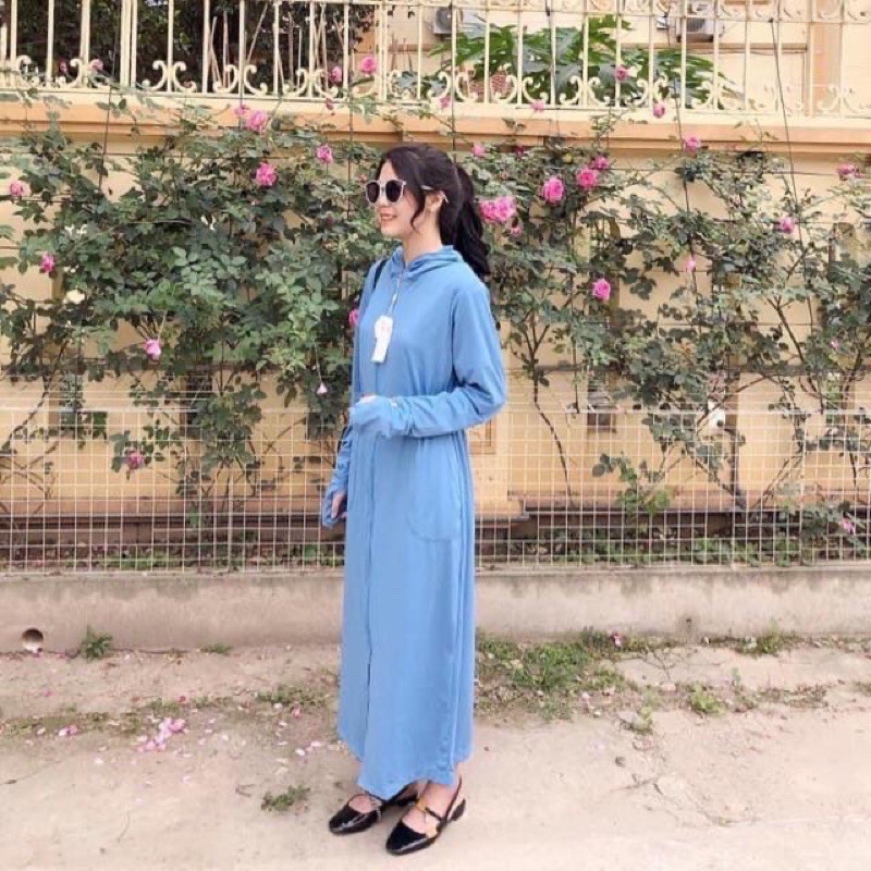 Áo chống nắng toàn thân thông hơi siêu thoáng chất vải thun kim cương | BigBuy360 - bigbuy360.vn