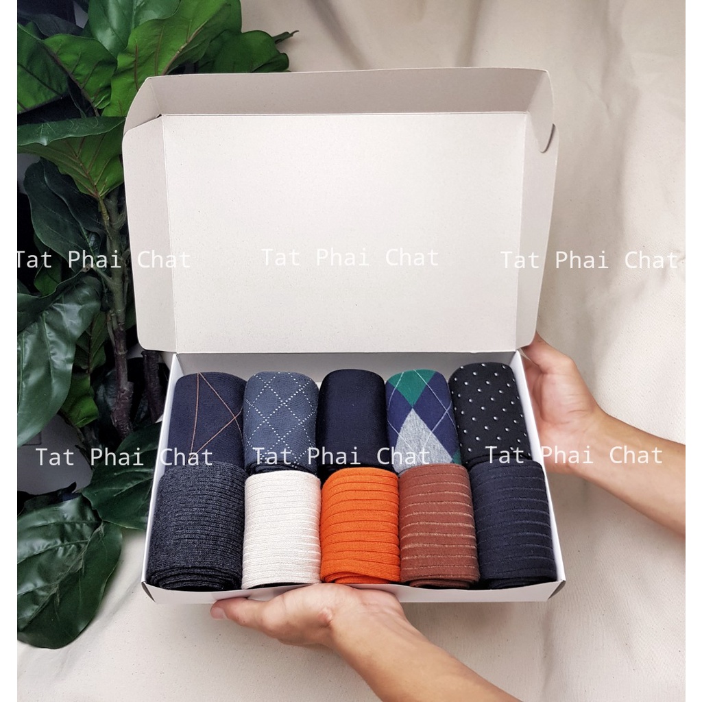 Hộp quà tặng cho nam - Tất nam lịch lãm sang trọng - Giao hỏa tốc HCM