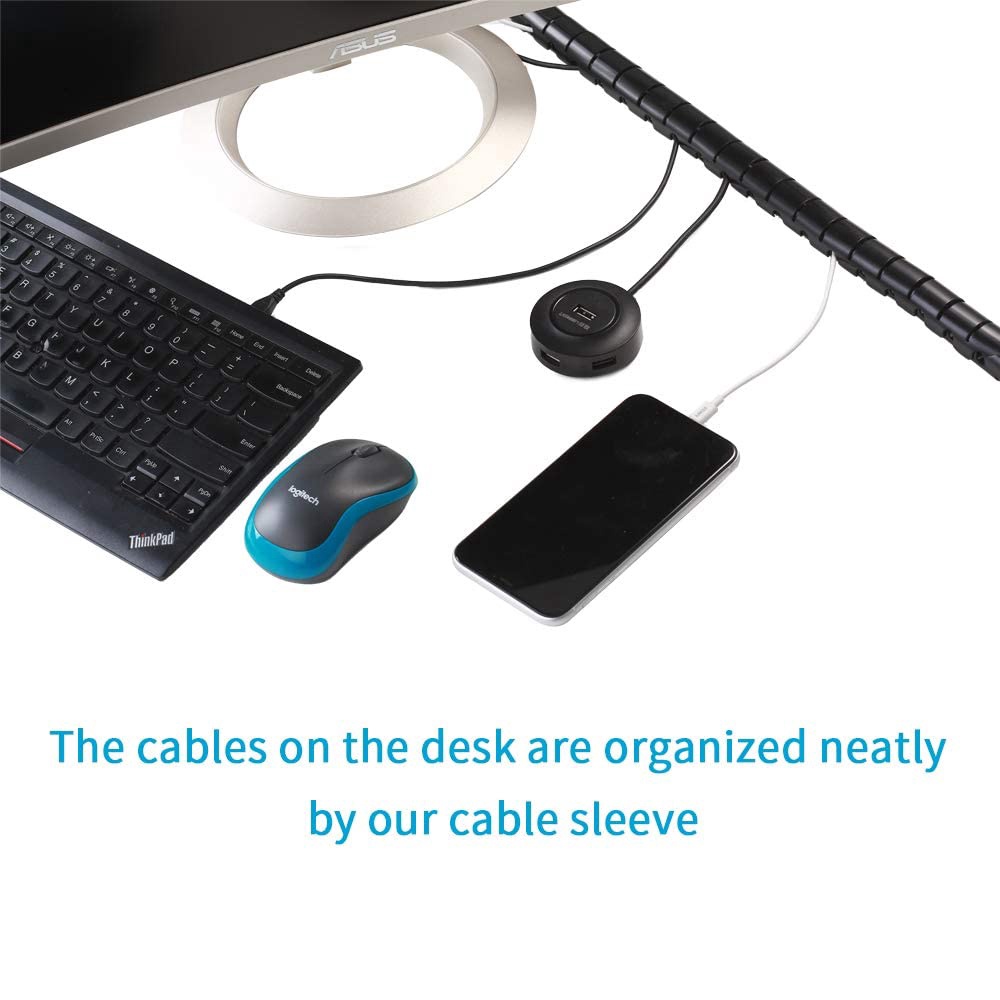 Vỏ Bọc Dây Cáp / Túi Đựng Sắp Xếp Gọn Gàng Linh Hoạt Cho TV / Máy Tính / Máy Tính / Nhà Ở / Văn Phòng
