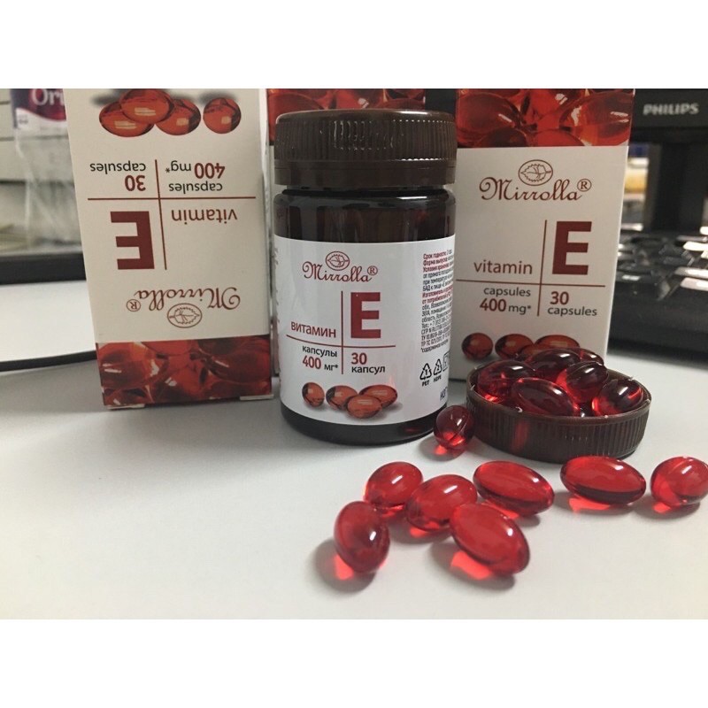 Vitamin E đỏ hàm lượng 400mg chính hãng Nga | BigBuy360 - bigbuy360.vn