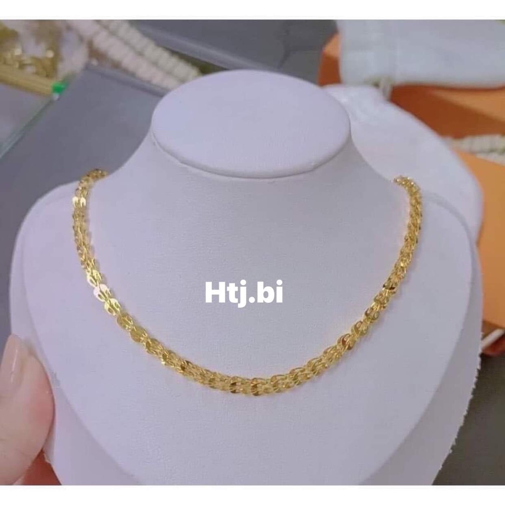 Dây chuyền nữ mạ vàng kiểu đuôi phụng cao cấp cực sang chảnh htj