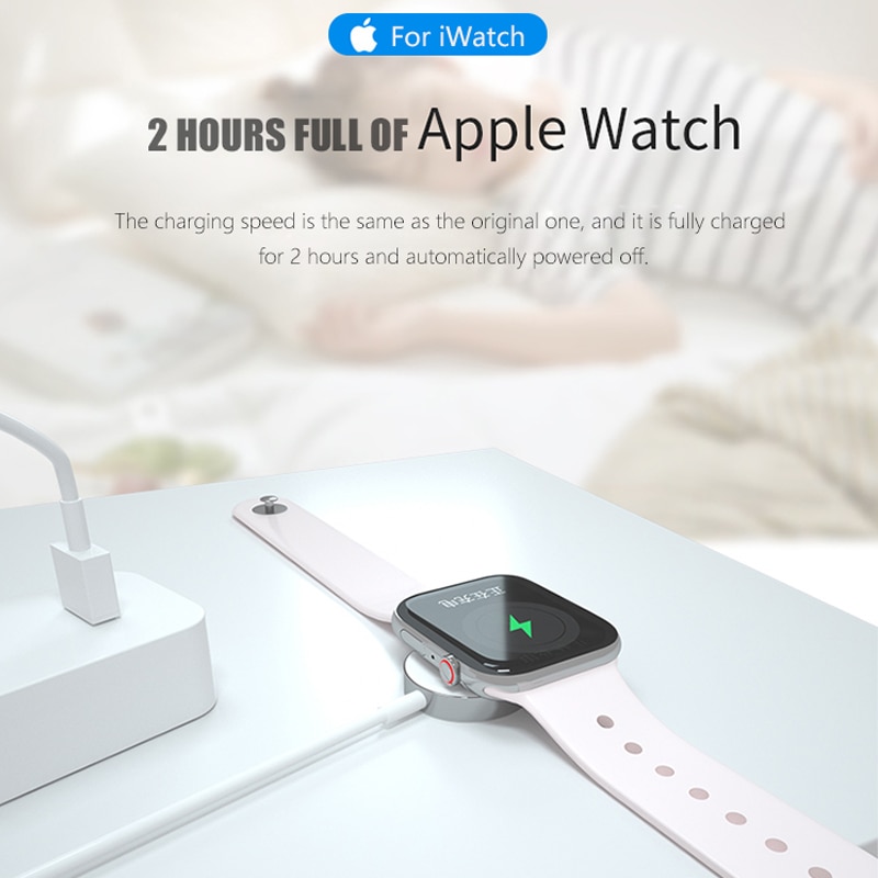 IPHONE Đế Sạc Không Dây Cho Đồng Hồ Apple Iwatch Series 5 4 3 2 1 Apple Watch