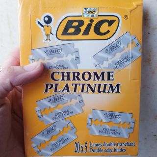 Combo 5  Hộp lưỡi lam trắng BIC (25 lưỡi)
