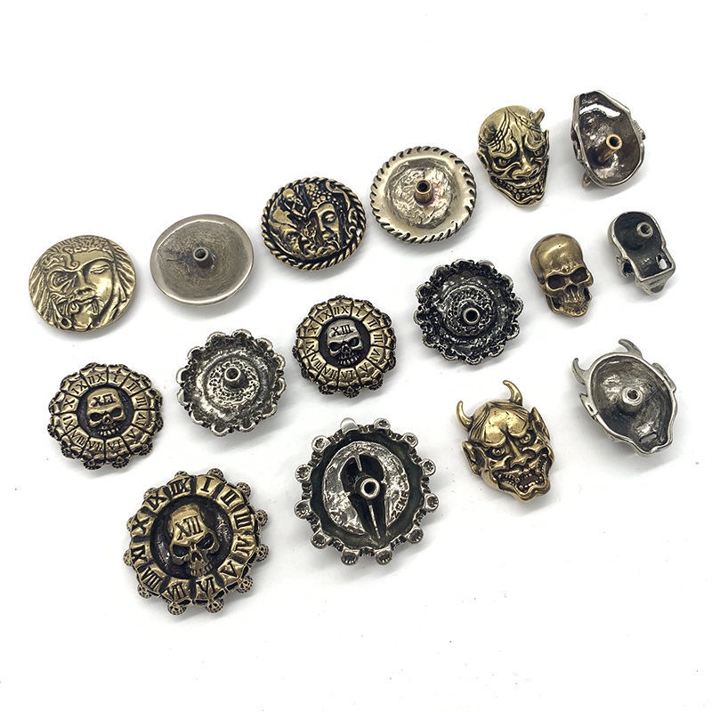 Khóa Cài Áo Hình Đầu Lâu Bằng Đồng Thau Nguyên Chất Sáng Tạo