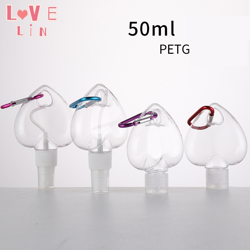 Bình Xịt Nước Rửa Tay 50ml Thiết Kế Hình Trái Tim Tiện Dụng