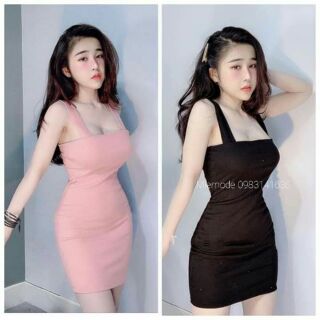 Đầm Body 2 Dây Bản To