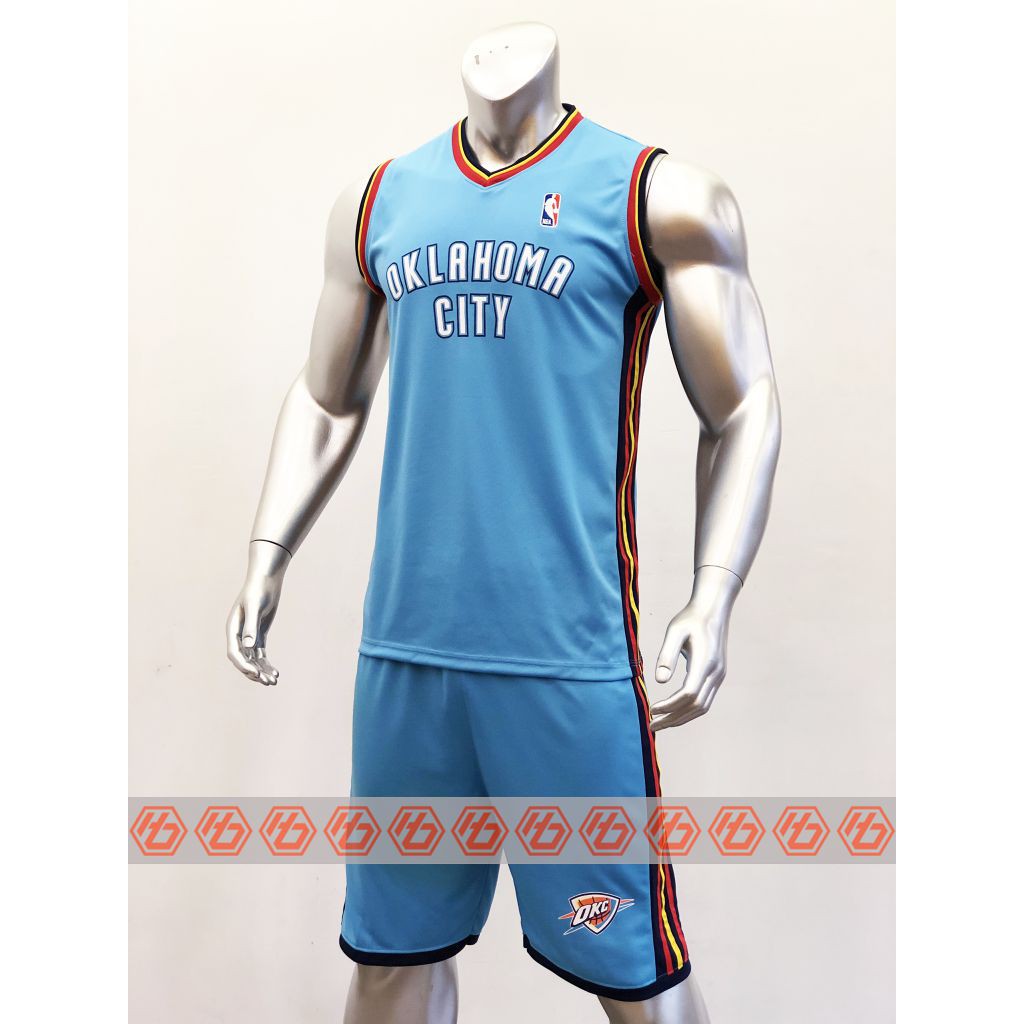 Quần áo bóng rổ NBA màu Xanh Da thun mè cao cấp