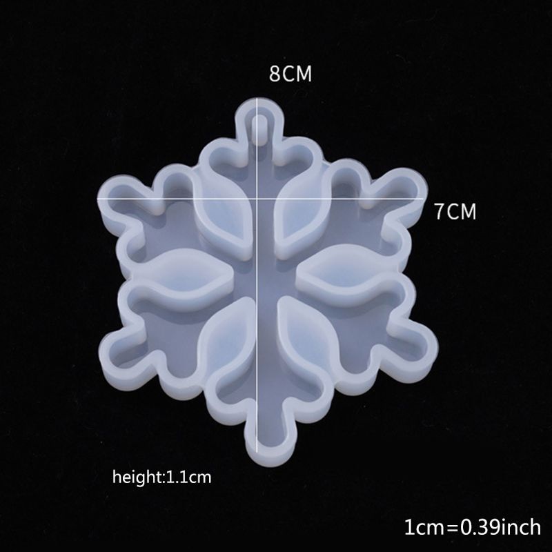 san* Christmas decoration christmas tree snowflakes silicone mold DIY Crafts Jewelry