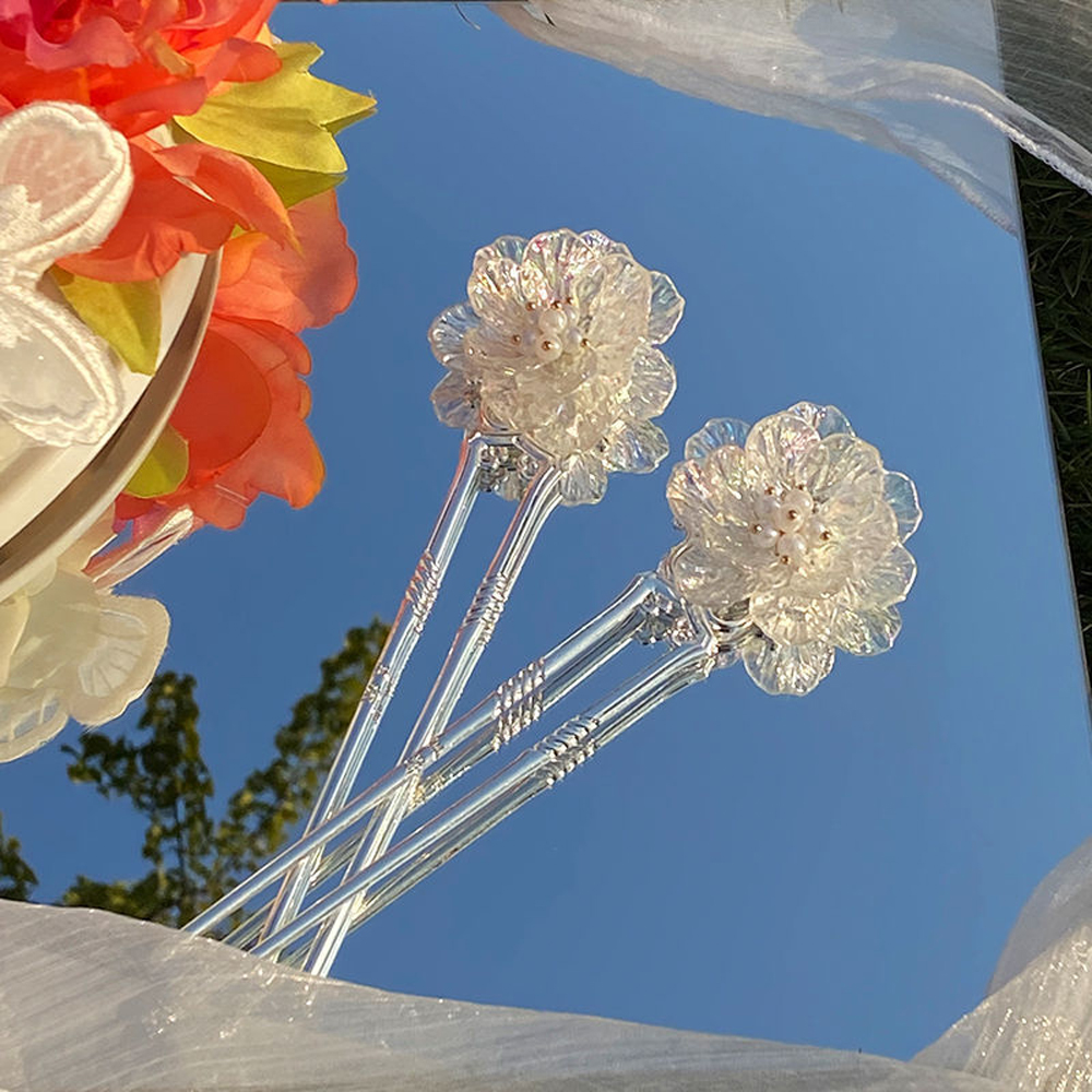 Trâm Cài Tóc Hình Bướm Đính Ngọc Trai Thời Trang