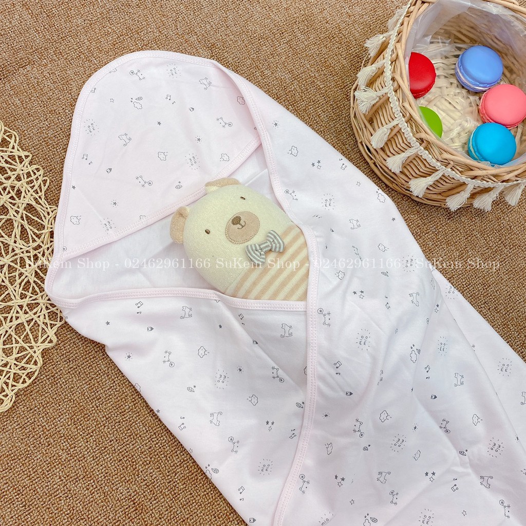 Ủ Choàng Mio - Chất Liệu Cotton Mỏng Cho Bé Sơ Sinh Đên 6 Tháng