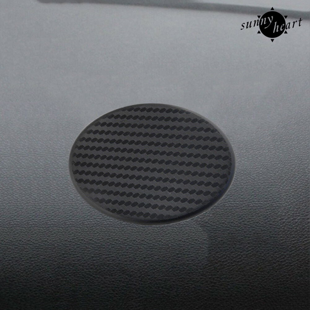 Set 2 Miếng Lót Cốc Nước Bằng Silicone Chống Trượt Hình Tròn Tiện Dụng Cho Ô Tô