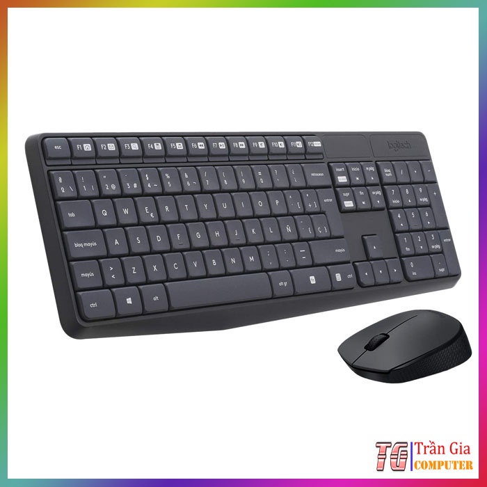 Bộ bàn phím và chuột không dây Logitech MK235